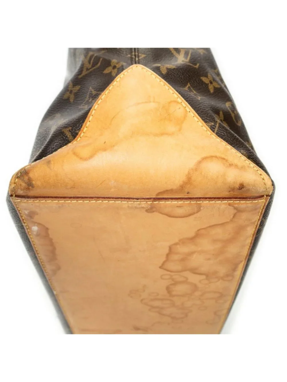 Louis Vuitton Cabas Mezzo Brown Monogram Canvas Tote Bag